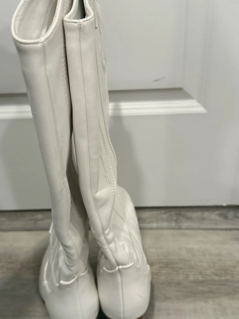 Dream Pairs White Over-the-Knee Pointed-Toe Boots